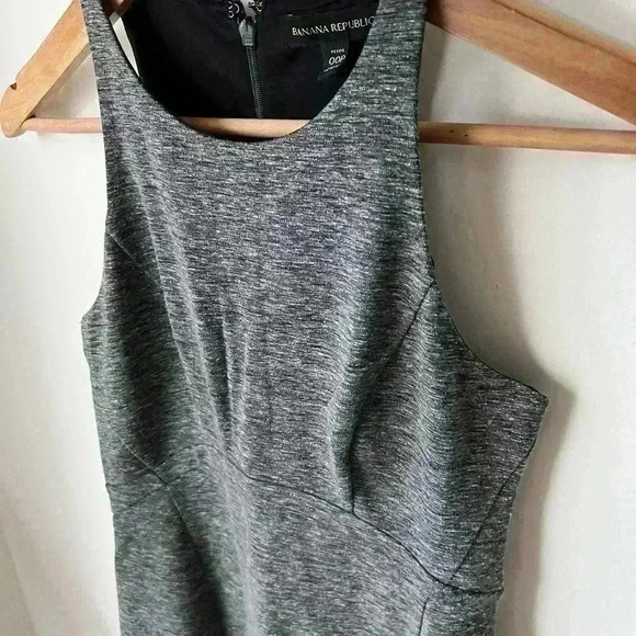 Banana Republic Women’s Grey Lined Tailored Office Work Bodycon Intern Dress 00P - Picture 6 of 13